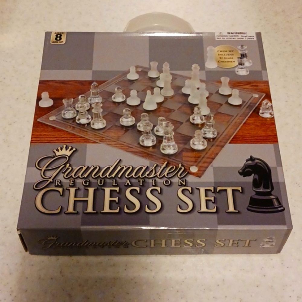 Travel-Sized Glass Chess Set